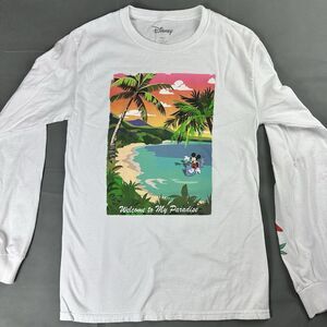 Disney Mickey Mouse Aloha Paradise Long Sleeve T-Shirt Adult Small